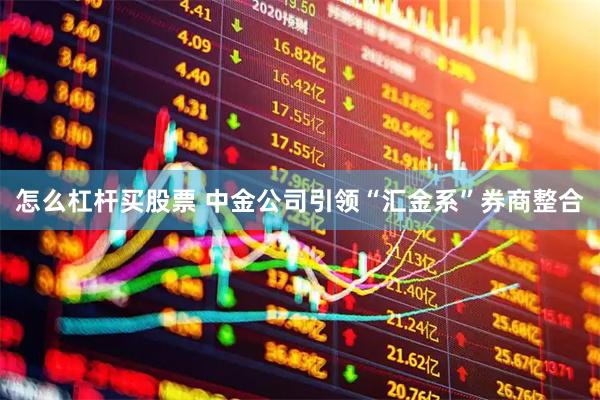 怎么杠杆买股票 中金公司引领“汇金系”券商整合