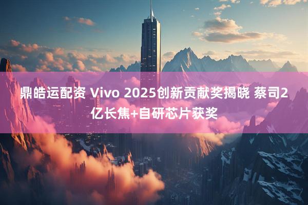 鼎皓运配资 Vivo 2025创新贡献奖揭晓 蔡司2亿长焦+自研芯片获奖