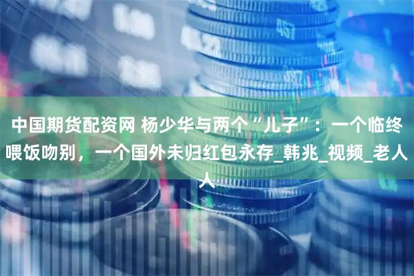 中国期货配资网 杨少华与两个“儿子”：一个临终喂饭吻别，一个国外未归红包永存_韩兆_视频_老人